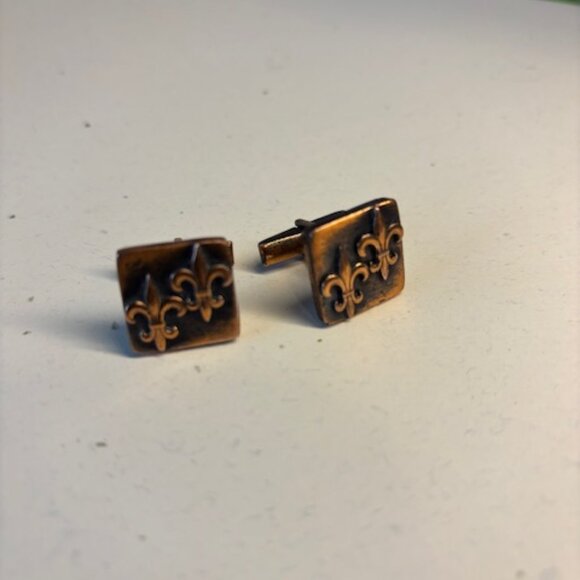 Boy Scout Copper Cufflinks - Vintage - Picture 1 of 4